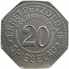 20 Pfennig - Spiegelau Ernst Petzold Jr. Holzindustrie