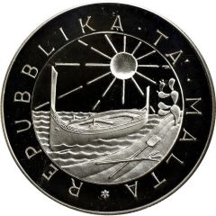 5 Liri International Year of disabled Person, Piedfort