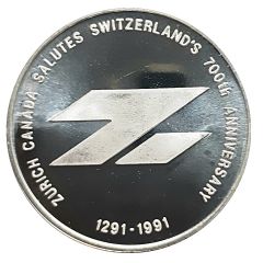 Medal - Zurich Canada Switzerland`s 700th