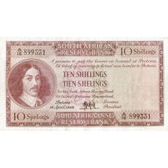 10 Shillings English - Afrikaans