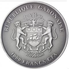 1000 Francs CFA Buffalo colored