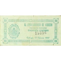 50 Céntimos Cehegín