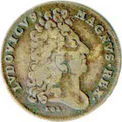 Rechenpfennig - Louis XIV - Ordinaire des guerres - Cunctae Frondi Praeponit Olivam