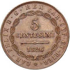 5 Centesimi - Carlo Felice Bologna
