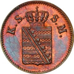 1 Pfennig - Frederick August II