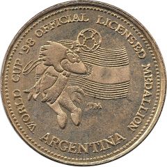 Official Licensed Medallion - France 98 World Cup Argentina