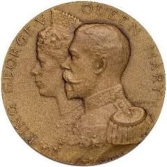 Medal - George V Coronation, Vaughtons, bronze, 38mm
