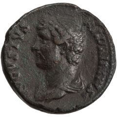 Dupondius or As - Hadrian CLEMENTIA AVG P P COS III S C, Clementia