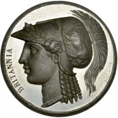 Medal - George III Repose of Hercules, white metal