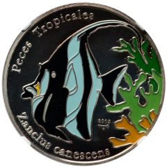 10 Pesos Zanclus canescens; Reverse Trial