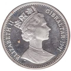 1 Crown - Elizabeth II Javelin Thrower, Silver Proof Issue