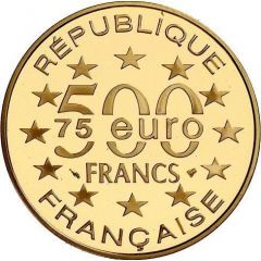 500 Francs / 75 Euros Rock of Cashel