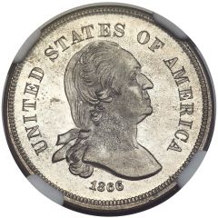 5 Cents `1866 Nickel` Pattern, nickel