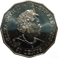 50 Cents - Elizabeth II 6th Portrait - 60 Years Supercars - Nissan R32 Skyline GT-R