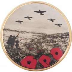War Poppy Collection `5 Planes` Gold Plated