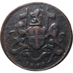 1/2 Cent Madras mint