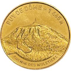 Monnaie de Paris Tourist Token - Puy de Dôme 1465 M - Chemin des Muletiers - Les chaussures