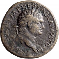 Sestertius - Titus PAX AVGVST S C, Pax