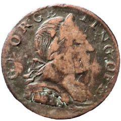 1/2 Penny George King of B - Half Penny