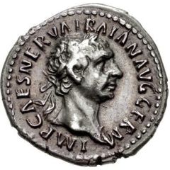 Quinarius - Trajan PONT MAX TR POT COS II, Victory