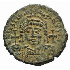 20 Nummi - Justinian I Antioch, ϱ, Bust Facing