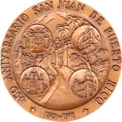 Medal - 450 Aniversario San Juan De Puerto Rico