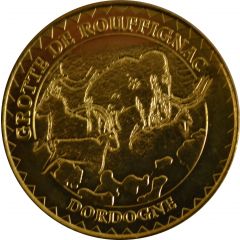 jeton touristique monnaie de paris ROUFFIGNAC-SAINT- CERNIN-DE-REILHAC LA GROTTE N° 6 2014