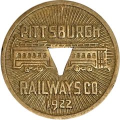 1 Fare - Pittsburgh Railway Co. Pittsburgh, Pennsylvania