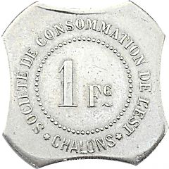 1 Franc - Societe de consommation de l`Est Chalons