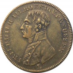 Token - Frederick William III Peace and the Treaty of Paris, Prussia