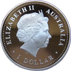 1 Dollar - Elizabeth II 4th Portrait - Millennium