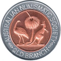 Medal - Queensland Sesquicentenary Australian Numismatic Society