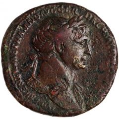 Sestertius - Trajan S P Q R OPTIMO PRINCIPI S C AQVA TRAIANA