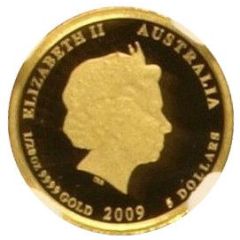 5 Dollars - Elizabeth II 4th Portrait - Australian Kookaburra - Gold Set