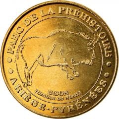 Jeton touristique - Monnaie de Paris - Tarascon-sur-Ariège - Parc de la préhistoire le bison