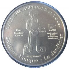 Jeton touristique Monnaie de Paris L`Autisme Asperger et vous Santons Fouque - Le Jardinier