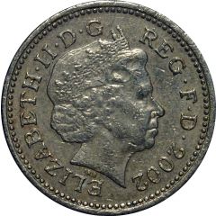 1 Pound - Elizabeth II 4th portrait, English Lions