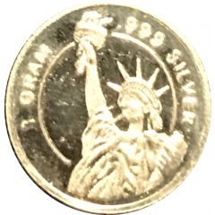 1 Gram Silver Statue of Liberty