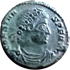 Nummus - Constans I GLORIA EXERCITVS, Siscia