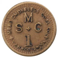 1 Cent - Mead Smokeless Coal Co. Vanwood, West Virginia
