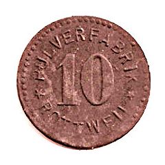 10 Pfennig - Rottweil Pulverfabrik