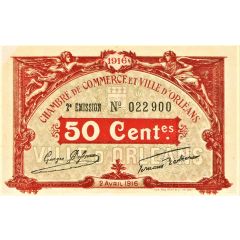 50 Centimes - Chambre de Commerce et Ville d`Orléans 45