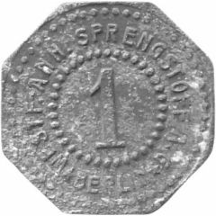 1 Pfennig - Berlin Westf. Anh. Sprengstoff AG