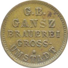 Beer Token - Gross-Umstadt G.B. Gansz Brauerei