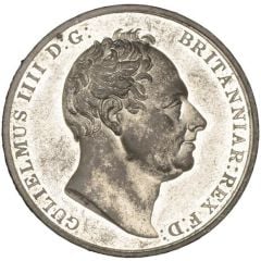 Medal - William IV Death, white metal