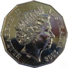 50 Cents - Elizabeth II 4th Portrait - Scouting 100 Years