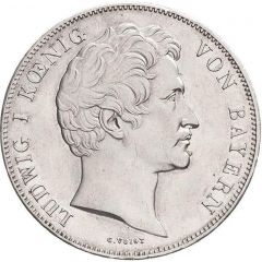 2 Thalers / 31/2 Gulden - Louis I Abdication of Louis I for Maximilian
