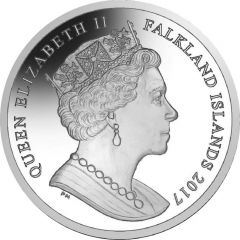 1 Crown - Elizabeth II 35th Anniversary of Liberation, Lest we forget, Coloured