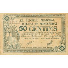 50 Céntimos Olesa de Montserrat