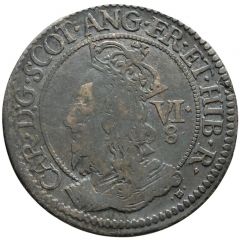 1/2 Merk - Charles I 3rd Coinage, 1st Issue